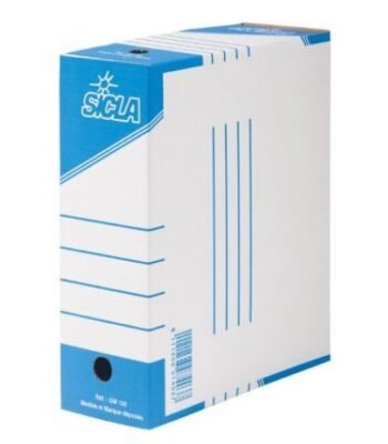 Boite d'archive cartonnée Blanc 13cm SICLA Réf : 11-2-135
