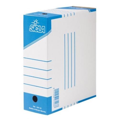 Boite d'archive cartonnée Blanc 13cm SICLA Réf : 11-2-135