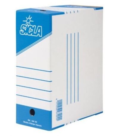Boite d'archive cartonnée Blanc 16cm SICLA Réf : 11-2-160