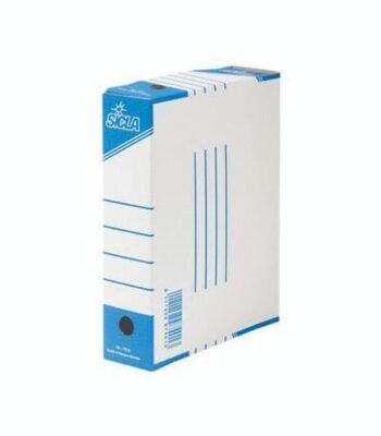 Boite d'archive cartonnée Blanc 8.5cm SICLA Réf : 11-2-85