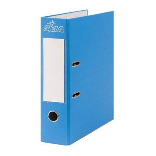 Classeur à levier 32x28 Dos 8 cm en Simili Bleu ciel SICLA