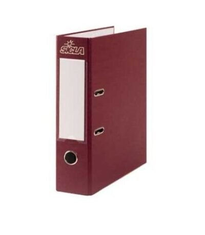 Classeur à levier 32x28 Dos 8 cm en Simili Bordeaux SICLA