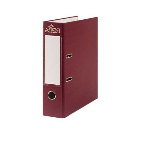 Classeur à levier 32x28 Dos 8 cm en Simili Marron SICLA
