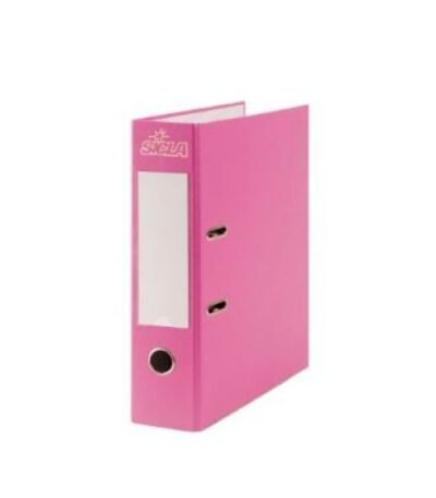 Classeur à levier 32x28 Dos 8 cm en Simili Rose SICLA