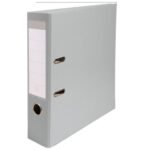 CLASSEUR LEVIER 32*28 SIMILI EXT/INTR PAPIER DOS 8 CM GRIS ALGO