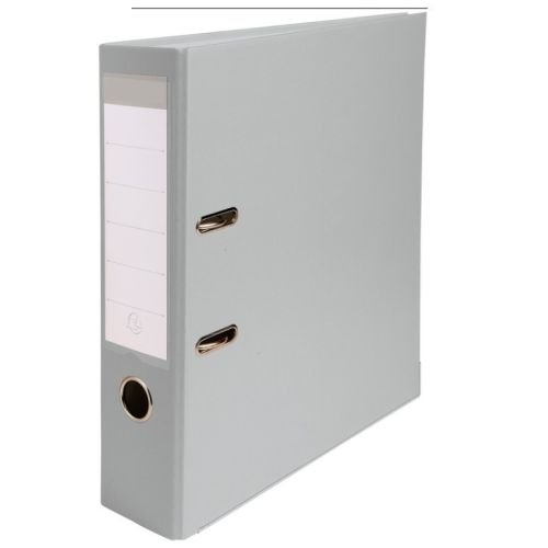 CLASSEUR LEVIER 32*28 SIMILI EXT/INTR PAPIER DOS 8 CM GRIS ALGO