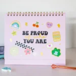 Desk planner stickers
