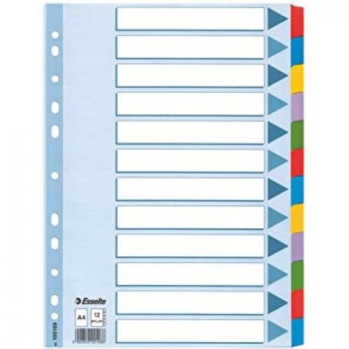 Jeu de 12 Intercalaires ESSELTE