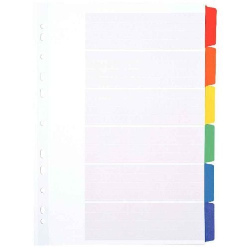 Jeu de 6 Intercalaires ESSELTE Réf : 100168