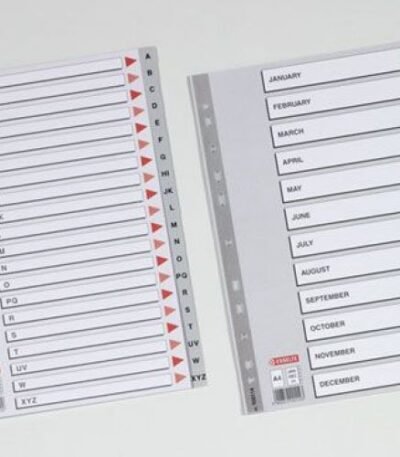 Jeu D'intercalaires Alphabétique ESSELTE