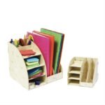 Rangement de bureau en bois