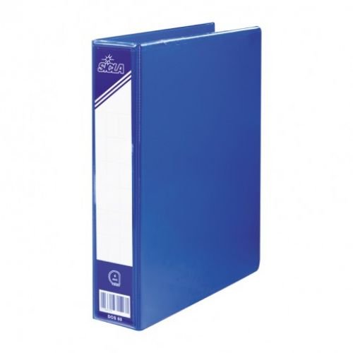 Relieur plastique dos 4 cm 33x26 4 anneaux avec 1 pochette Transparente SICLA Réf : 2824