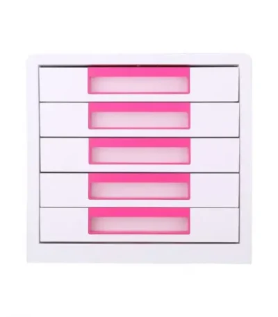 Tiroir de rangement 5 étages DELI en plastique 21 x 29,7 cm Réf : Z01043
