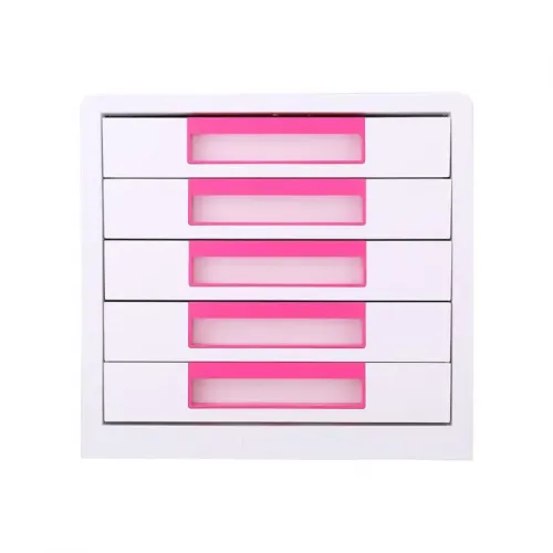 Tiroir de rangement 5 étages DELI en plastique 21 x 29,7 cm Réf : Z01043