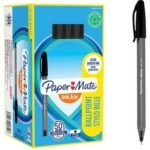 BOITE 50 DE STYLO PAPER MATE 1MM Ballpoint NOIR