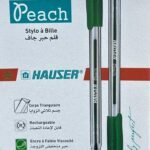 BOITE 50 DE STYLO HAUSER 1MM PEACH H6203 VERT