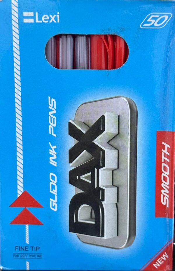 BOITE 50 DE STYLO LEXI GLIDO INK ROUGE