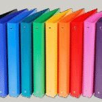 CLASSEUR EN PLASTIQUE COULEUR OPAQUE 4 ANNEAUX LE DAUPHIN