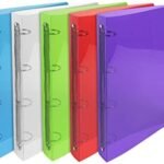CLASSEUR EN PLASTIQUE COULEUR TRANSPARENT 4 ANNEAUX LE DAUPHIN