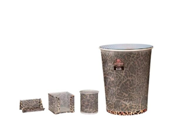 ENSEMBLE DE BUREAU 4PCS CROWN LEOPARD