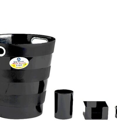 ENSEMBLE DE BUREAU 4PCS EN PLASTIQUE BLEU ARK x4