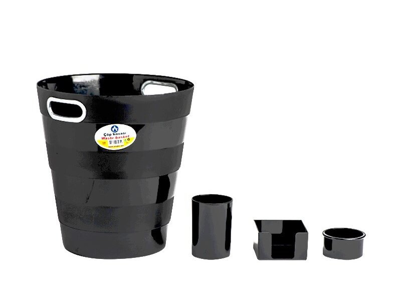 ENSEMBLE DE BUREAU 4PCS EN PLASTIQUE BLEU ARK x4