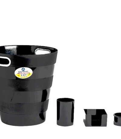 ENSEMBLE DE BUREAU 4PCS EN PLASTIQUE BLEU ARK x4