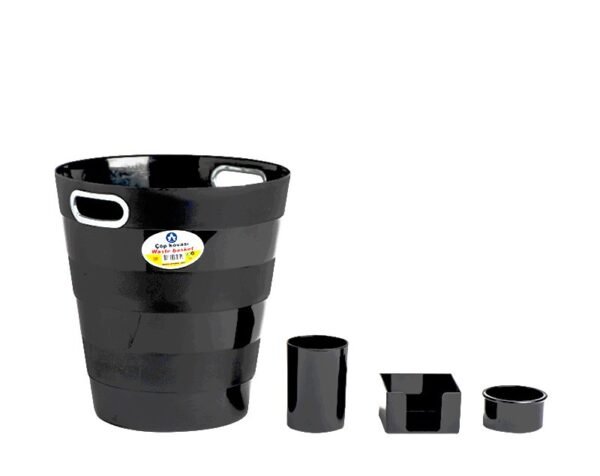 ENSEMBLE DE BUREAU 4PCS EN PLASTIQUE BLEU ARK x4