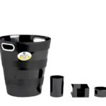 ENSEMBLE DE BUREAU 4PCS EN PLASTIQUE NOIR ARK x4