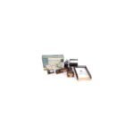 Ensemble de Bureau en métal avec fond en bois 6 pièces