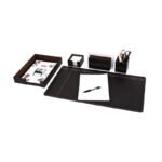 Ensemble de Bureau en Simili cuir 5 pièces