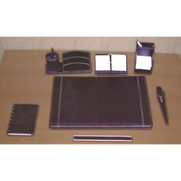 Ensemble de Bureau Luxe en simili cuir 7 pièces