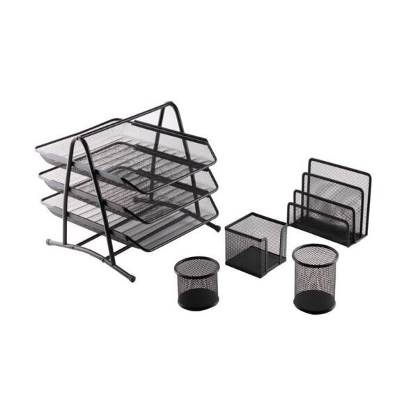 Ensemble de bureau métallique 5 pièces