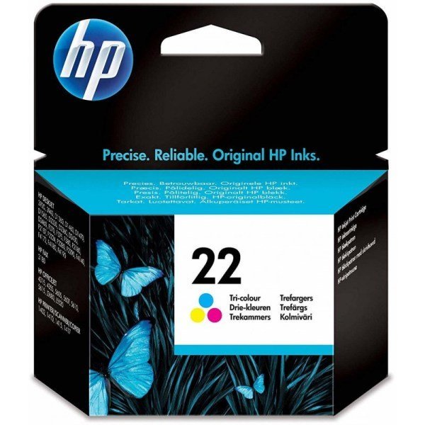 HP 22 trois couleurs – Cartouche d’encre HP d’origine (C9352AE)