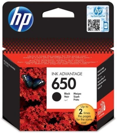 HP 650 Noir – Cartouche d’encre HP d’origine (CZ101AE)