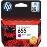 HP 655 Magenta – Cartouche d’encre HP d’origine (CZ111AE)