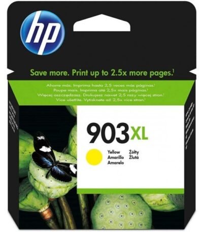 HP 903XL Jaune – Cartouche d’encre grande capacité HP d’origine (T6M11AE)