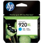 HP 920XL Cyan – Cartouche d’encre grande capacité HP d’origine (CD972AE)