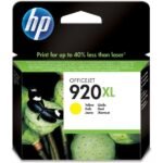 HP 920XL Jaune – Cartouche d’encre grande capacité HP d’origine (CD974AE)