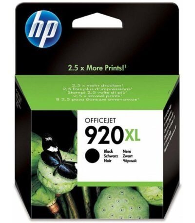 HP 920XL Noir – Cartouche d’encre grande capacité HP d’origine (CD975AE)
