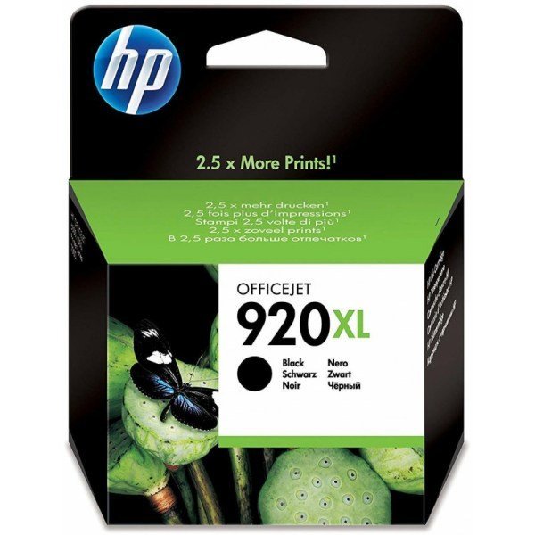 HP 920XL Noir – Cartouche d’encre grande capacité HP d’origine (CD975AE)