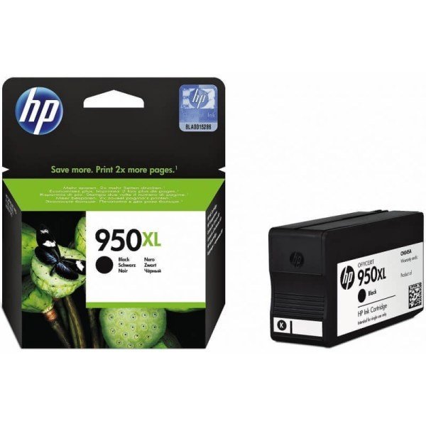 HP 950XL Noir – Cartouche d’encre grande capacité HP d’origine (CN045AE)