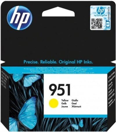 HP 951 Jaune – Cartouche d’encre HP d’origine (CN052AE)
