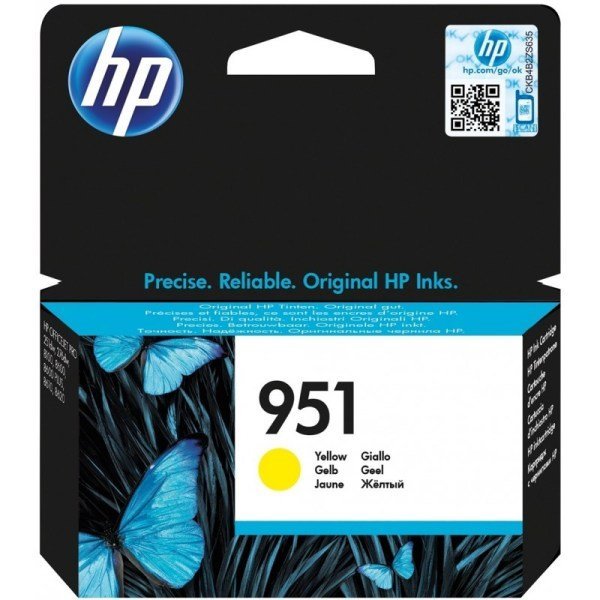 HP 951 Jaune – Cartouche d’encre HP d’origine (CN052AE)