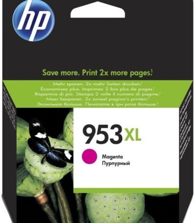 HP 953XL Magenta – Cartouche d’encre grande capacité HP d’origine (F6U17AE)