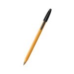 Stylo cristal orange fine Noir BIC Réf : 03847