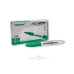 BOITE 12 MARQUEURS MONAMI ACCU LINER VERT