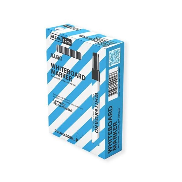 BOITE 12 MARQUEURS ALGO NOIR