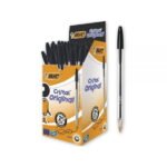 Stylo bille (Noir) Bic Cristal Original Boite de 50 Stylo