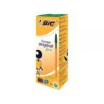 Boite de 20 Stylo bille Bic Orange ? criture extra-fine ? VERT